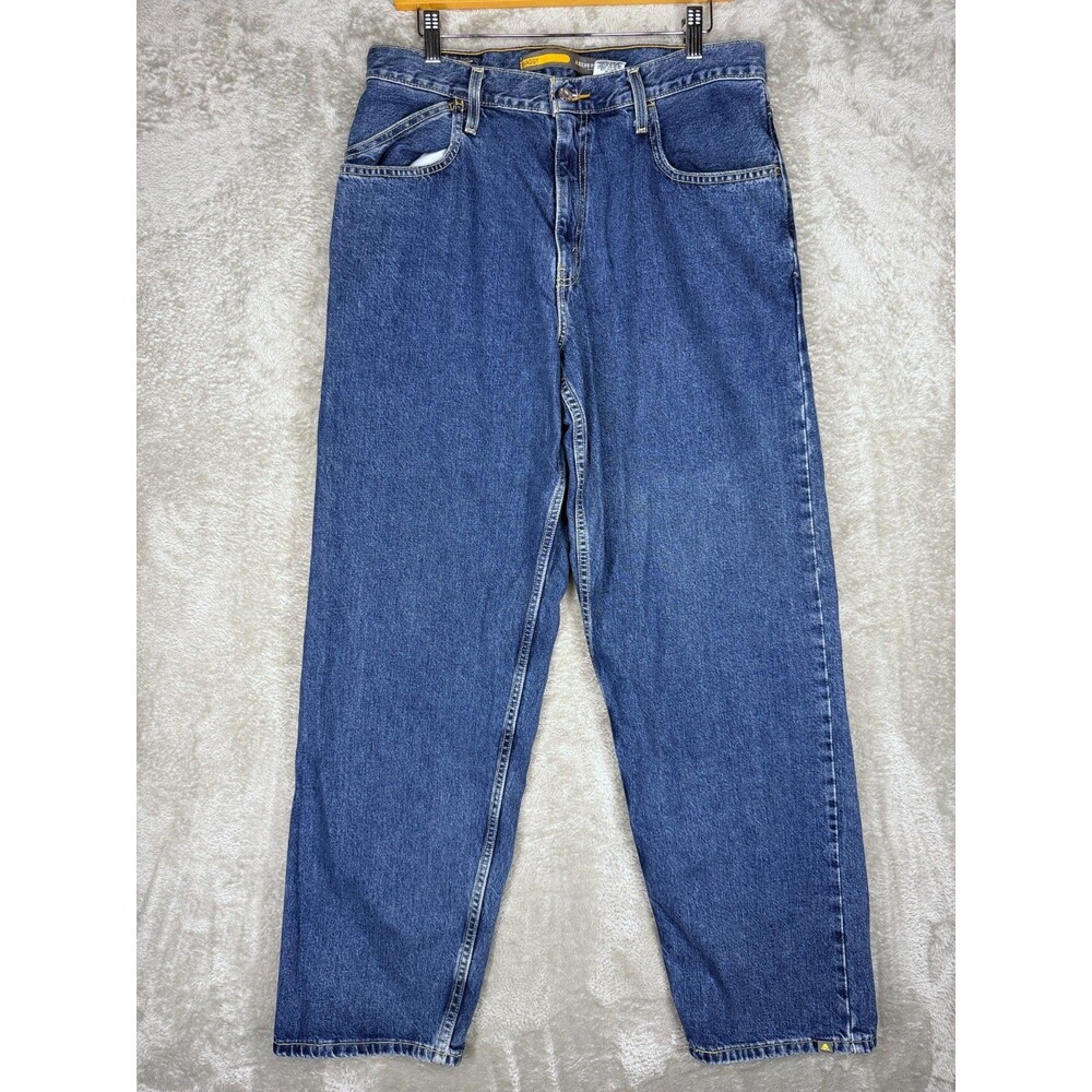 VTG Levis Silvertab Jeans Men 34x34 (Fits 33x32) Blue Baggy Skater Wide Y2K 2003
